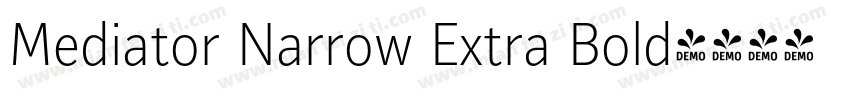 Mediator Narrow Extra Bold字体转换